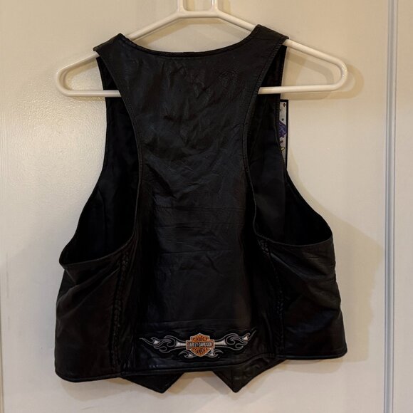 Women’s Harley Davidson Leather Riding Vest - Picture 1 of 7